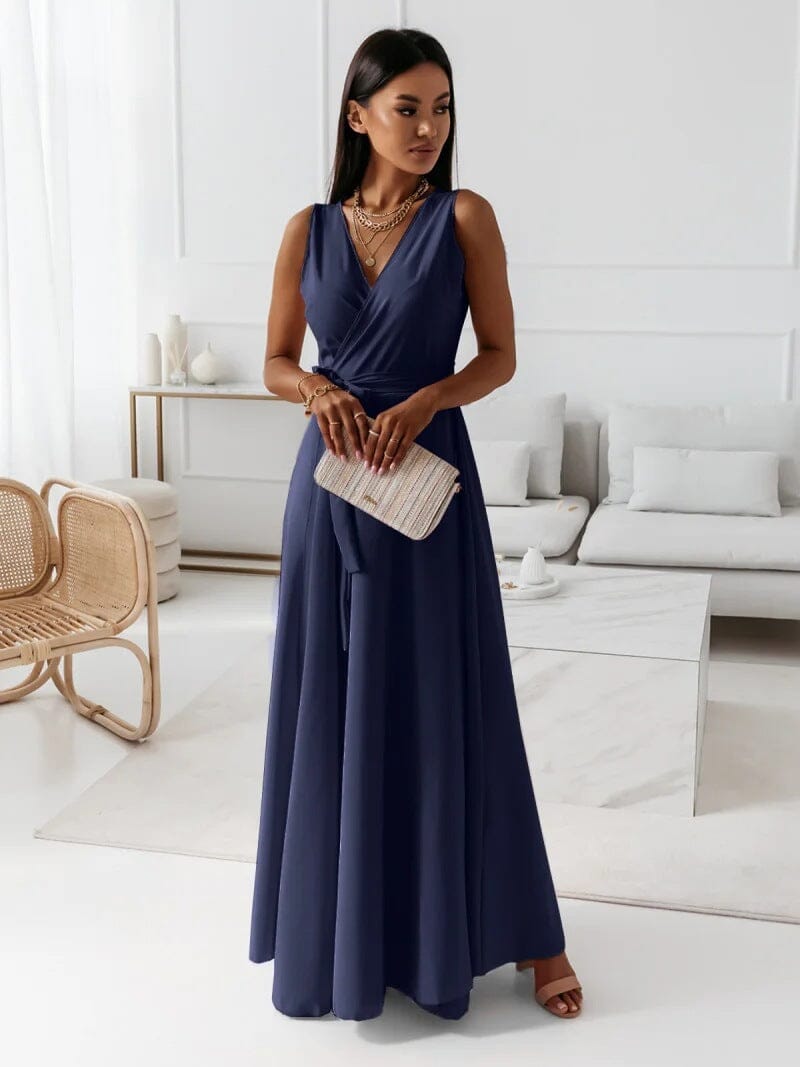 Eli Frauen Maxikleid | V-Ausschnitt, Vielseitig, Sommermaxikleid 5