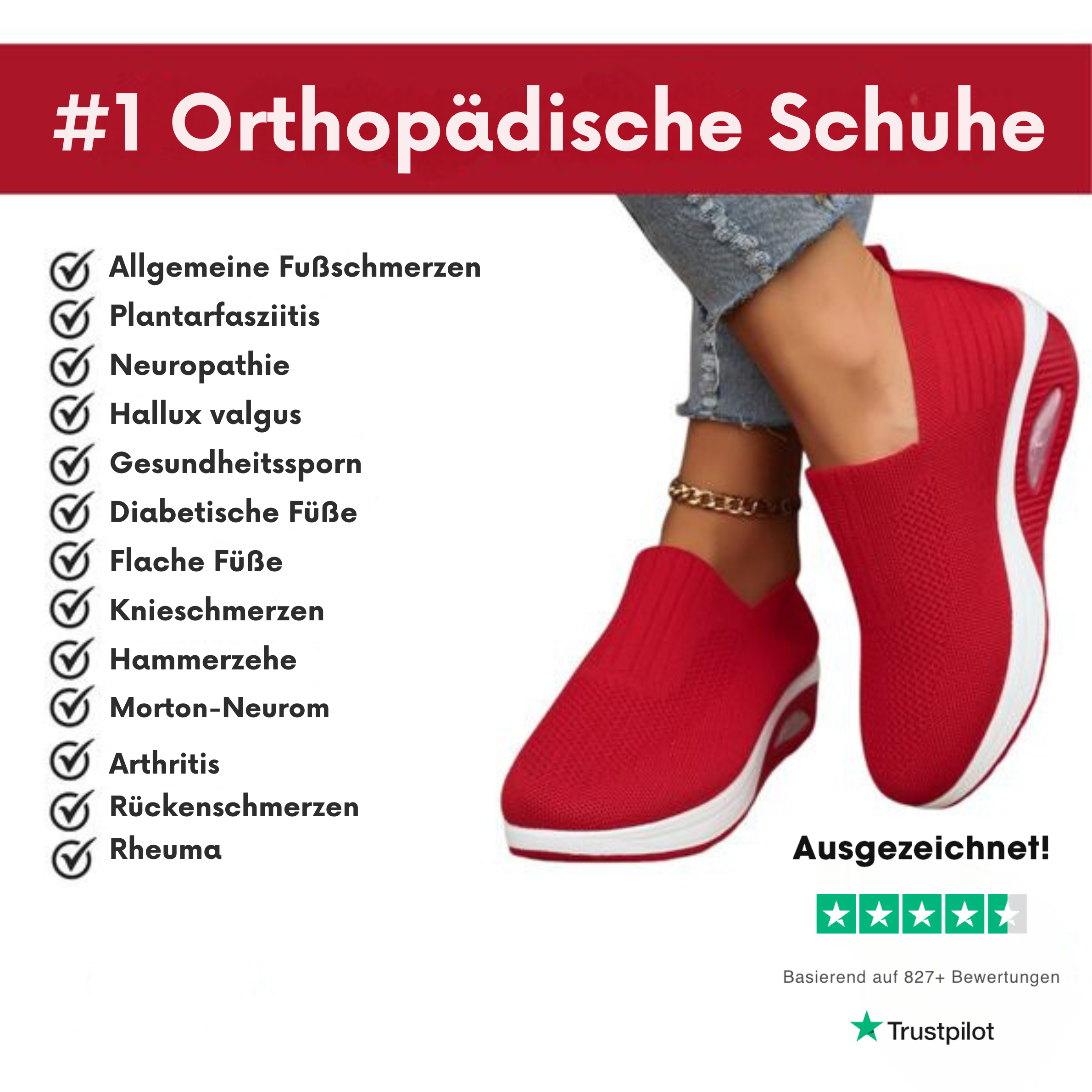 Elisabeth Schwarz Strick Slip-On Sneaker für Damen | Luftkissen-Dämpfung Casual - 36/37/38/39/40/41/42/43