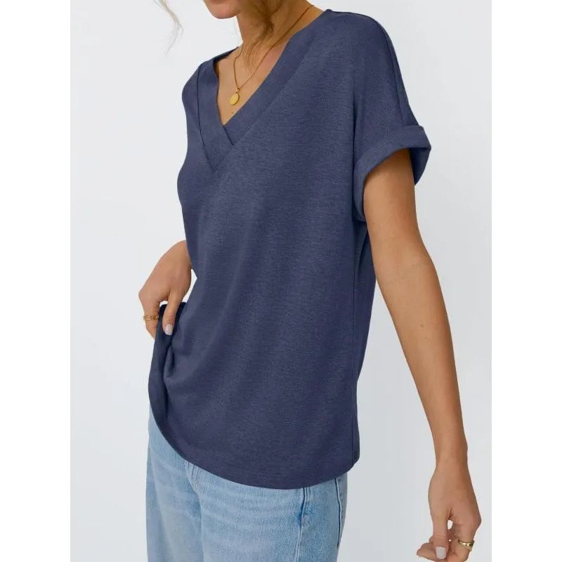 Elysia Damen Shirt Lang | V-Ausschnitt, Übergröße, 100% Baumwolle 1