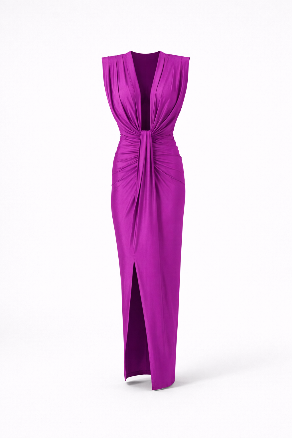 Evelyn Damen Abendkleid | Enganliegendes Design mit Tiefem V-Ausschnitt und Hohem Schlitz 4