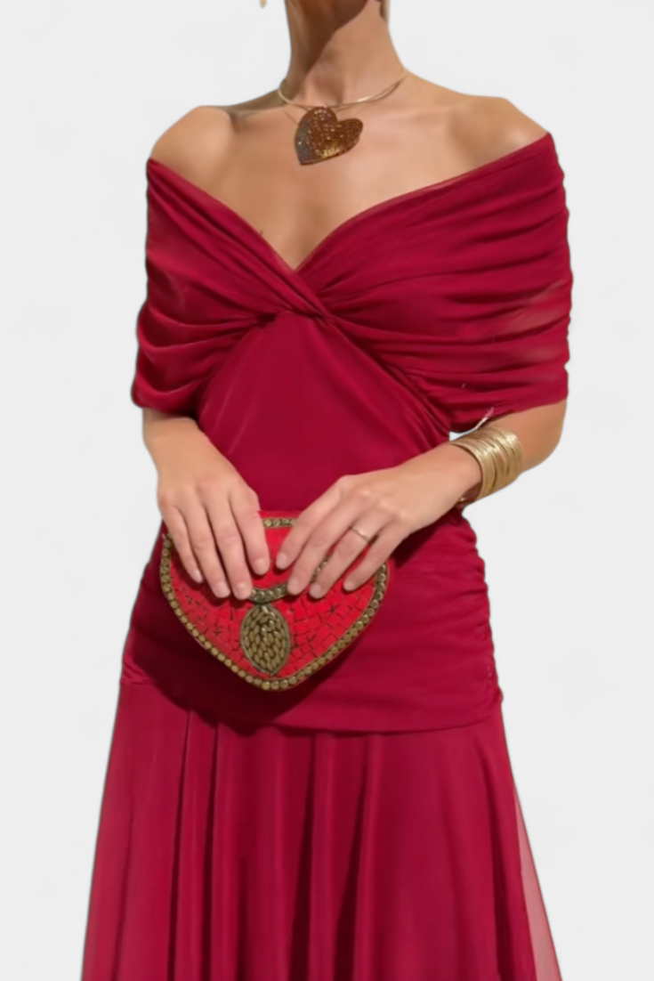 Evelyn Damen Abendkleid | Schulterfrei, Midi 10