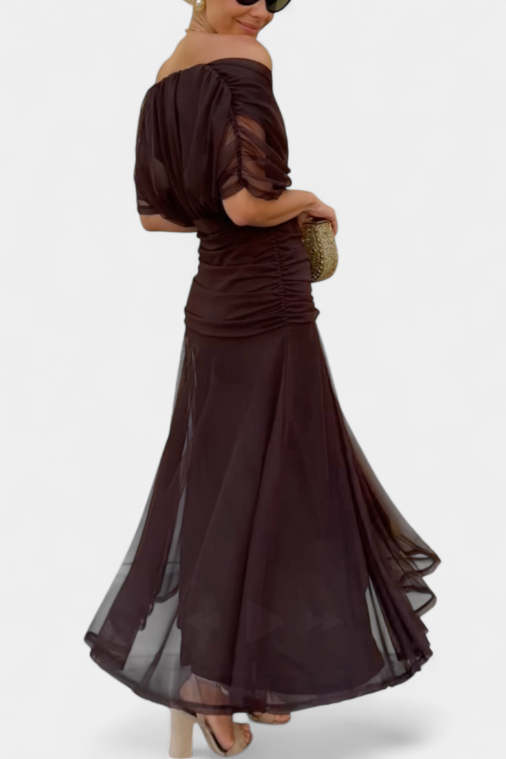 Evelyn Damen Abendkleid | Schulterfrei, Midi 2