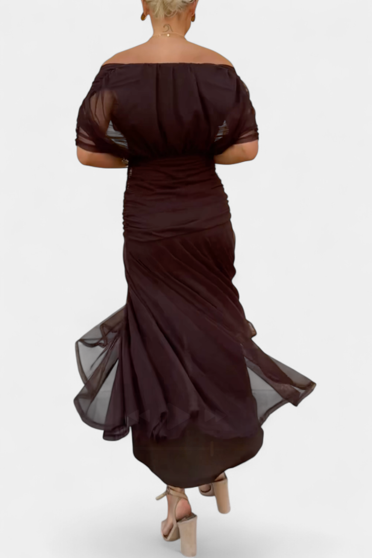 Evelyn Damen Abendkleid | Schulterfrei, Midi 3