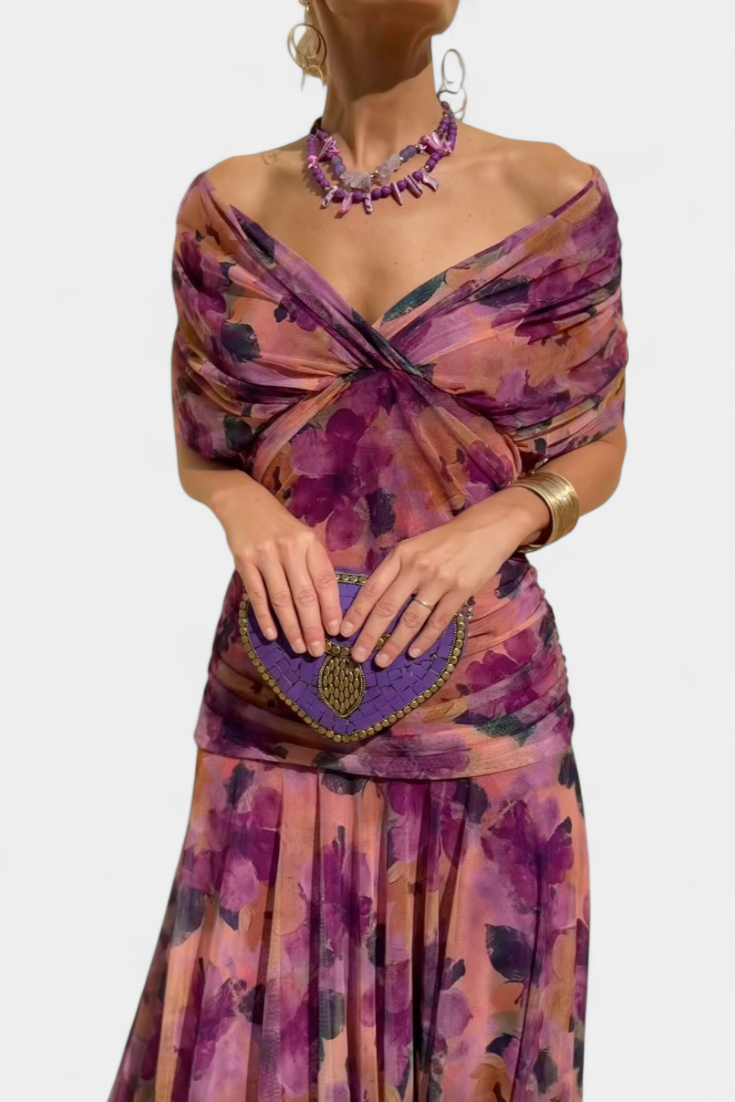 Evelyn Damen Abendkleid | Schulterfrei, Midi 4