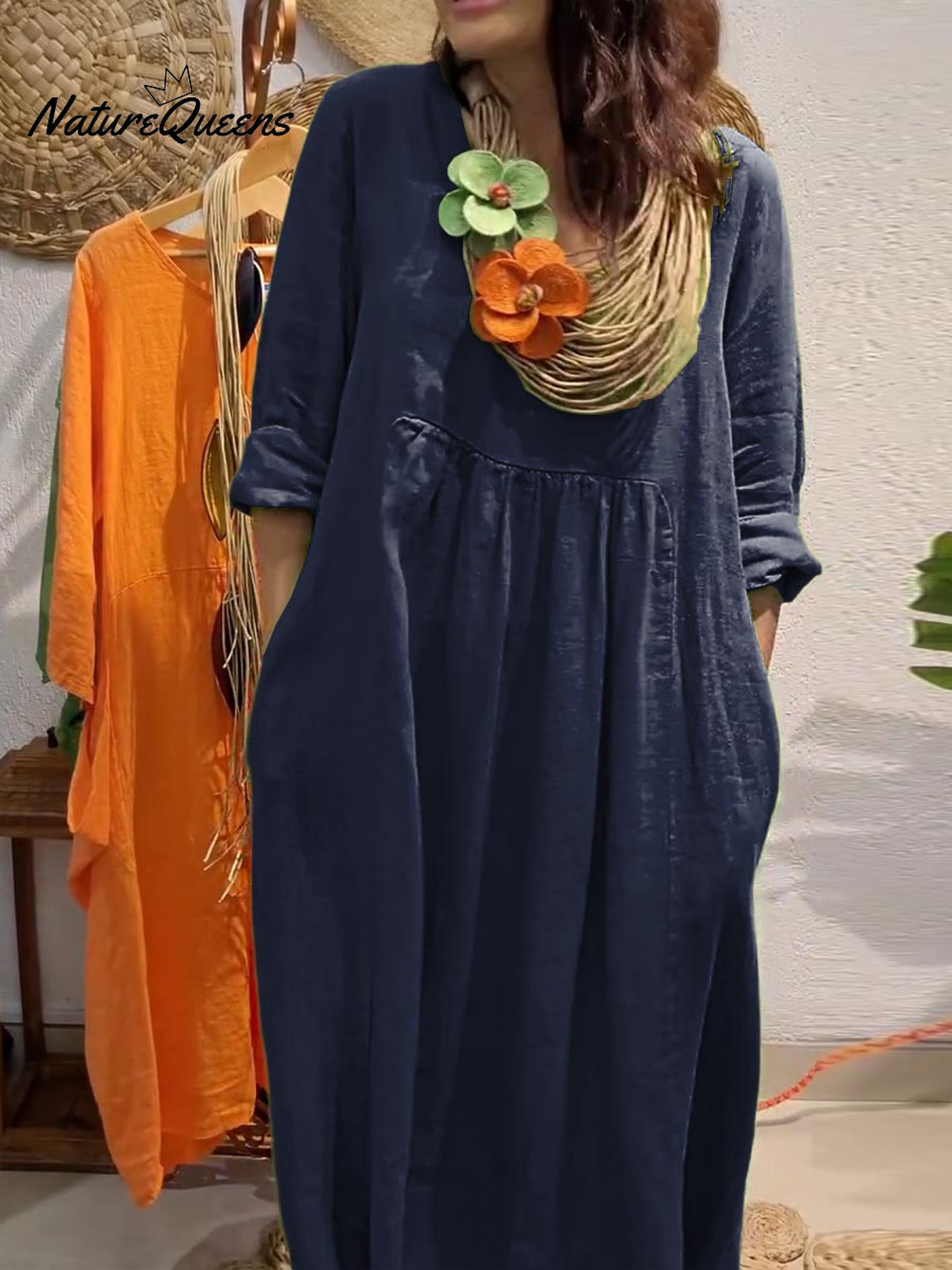 Evelyn Damen Kleid | Baumwoll-Leinen, Elegante Silhouette 4