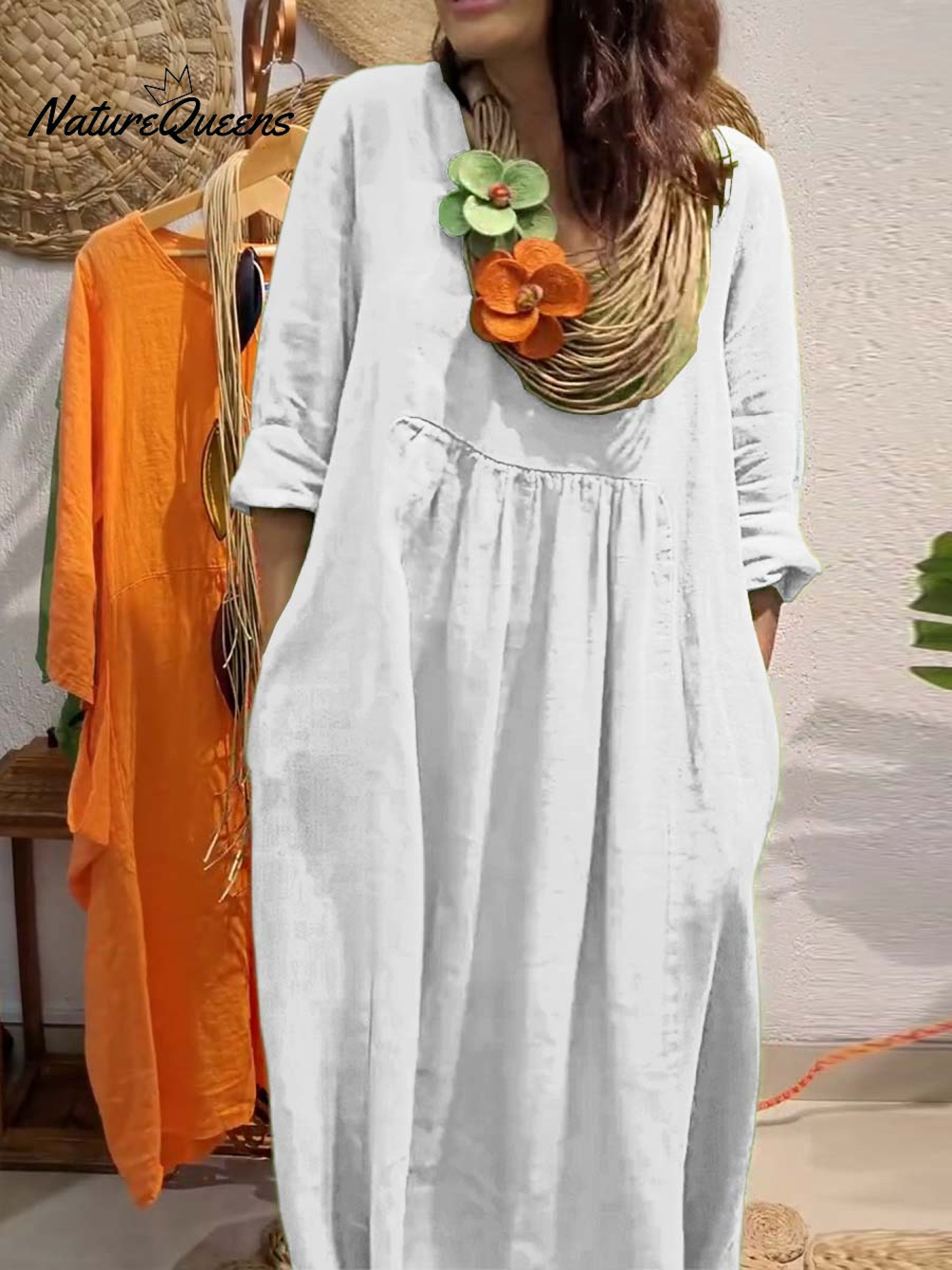 Evelyn Damen Kleid | Baumwoll-Leinen, Elegante Silhouette 5