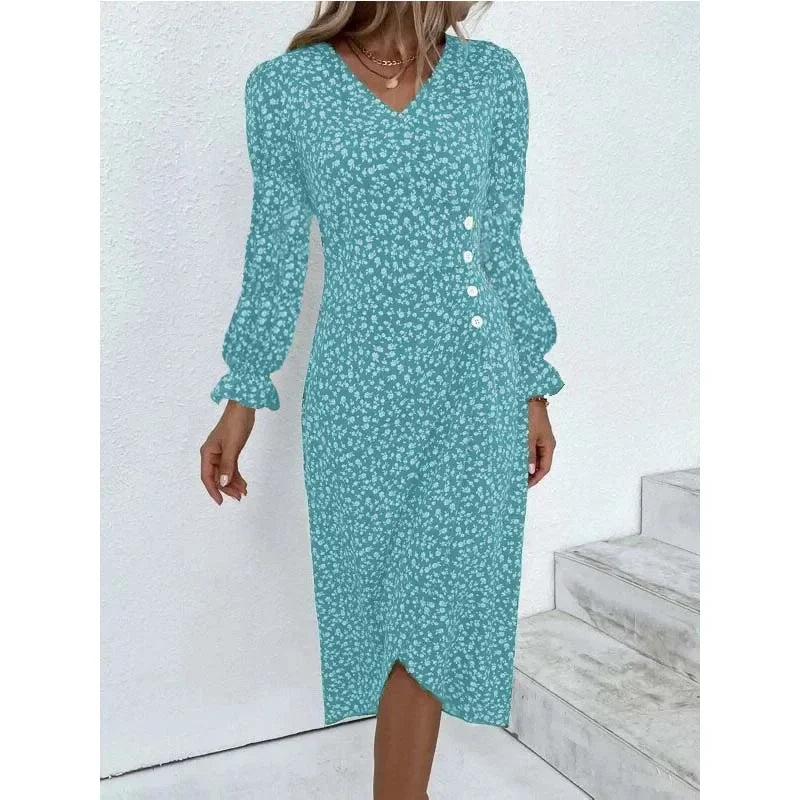 Evelyn Damen Midi Kleid | Plissee mit Blumenmuster 5