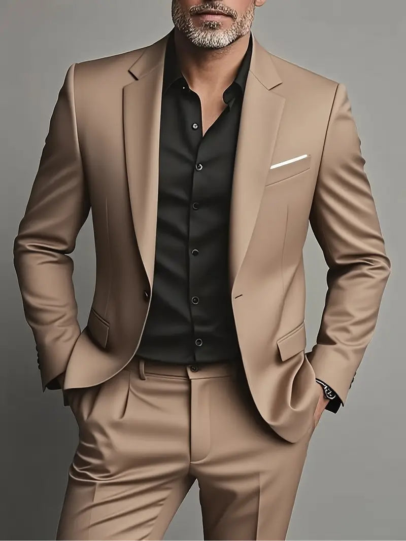 Felix Herren Anzug | Slim Fit Dunkelblau aus Hochwertigem Stoff 2