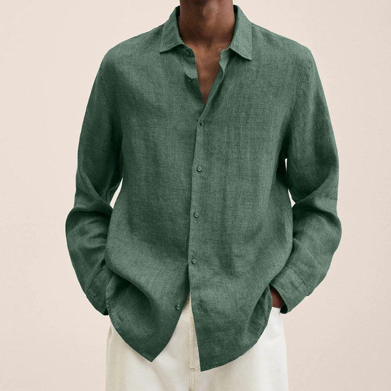 Genghis Herren Langarmhemd | Oversized Baumwolle 11