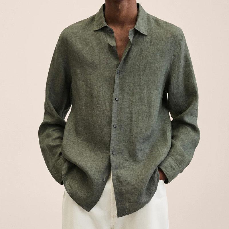 Genghis Herren Langarmhemd | Oversized Baumwolle 5
