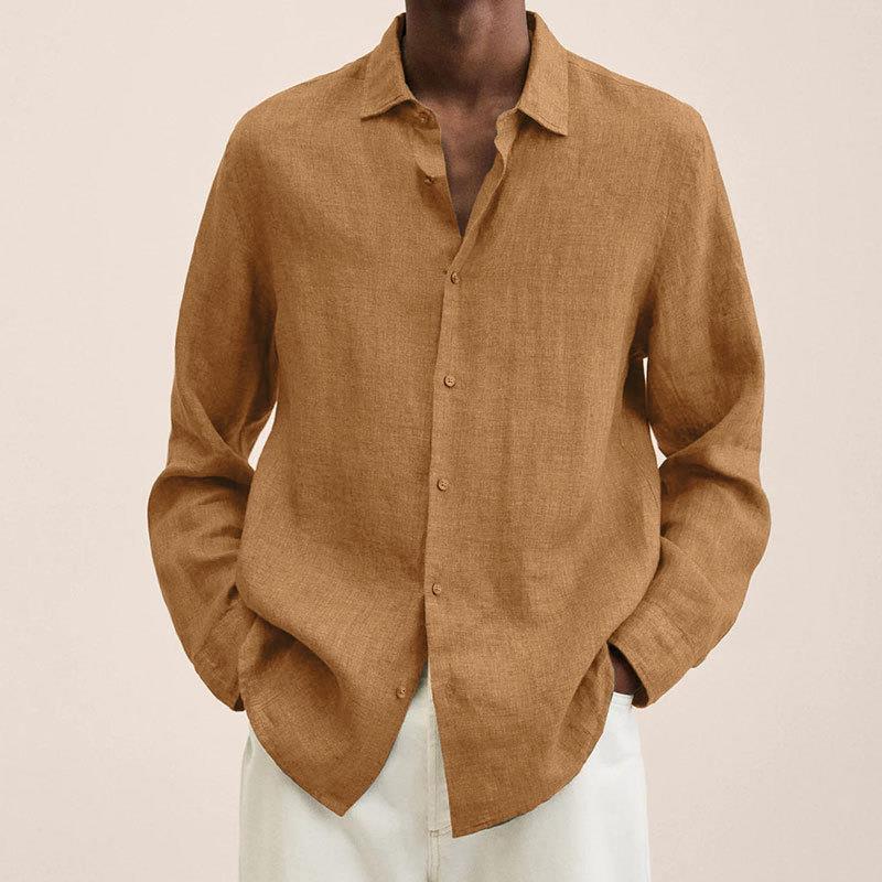 Genghis Herren Langarmhemd | Oversized Baumwolle 7