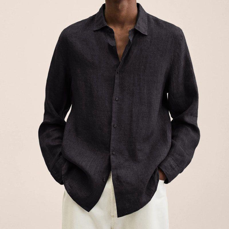 Genghis Herren Langarmhemd | Oversized Baumwolle 9