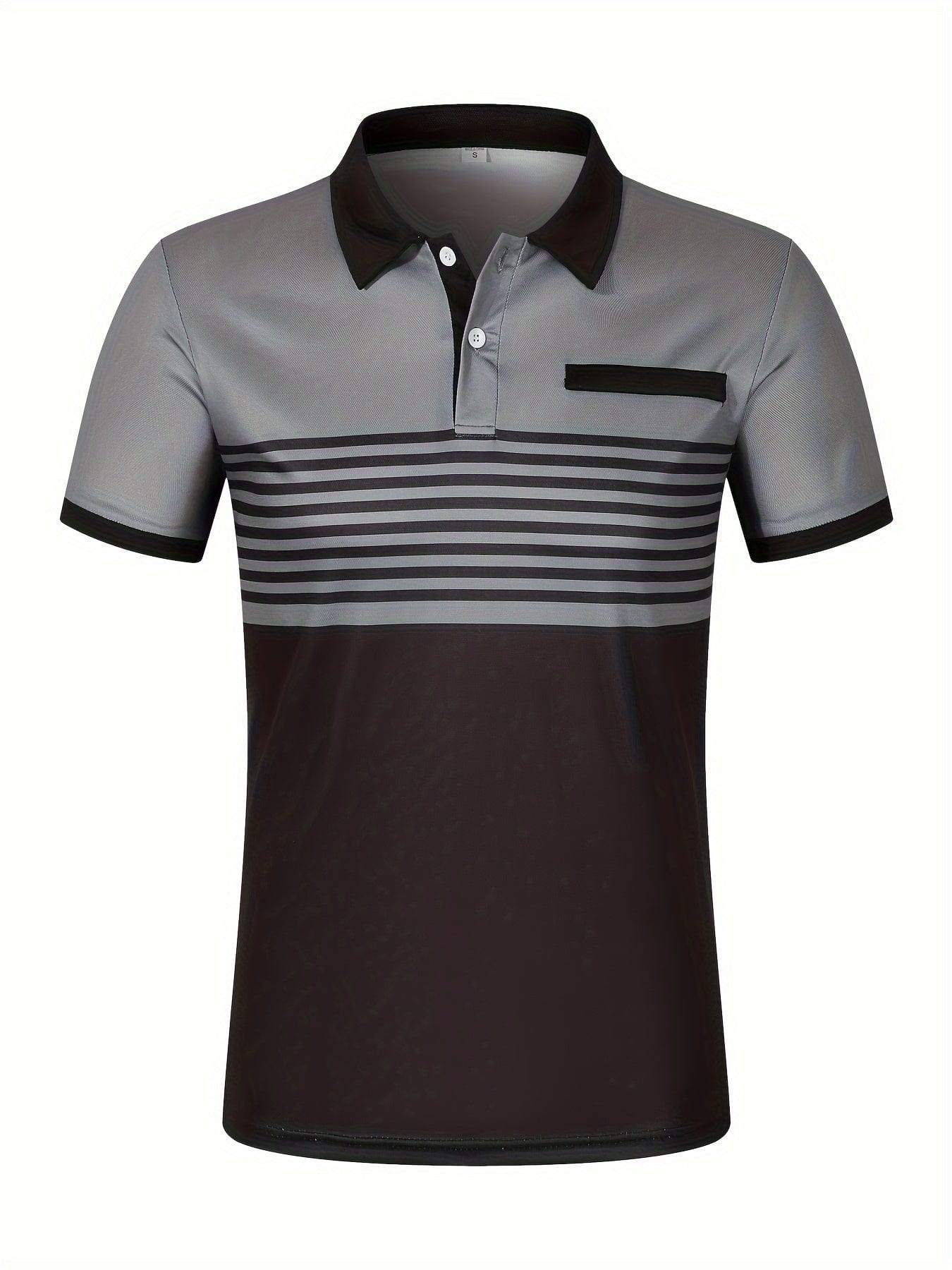 Gero Herren Poloshirt | Gestreift, Kurzarm, Atmungsaktiv Baumwolle 8