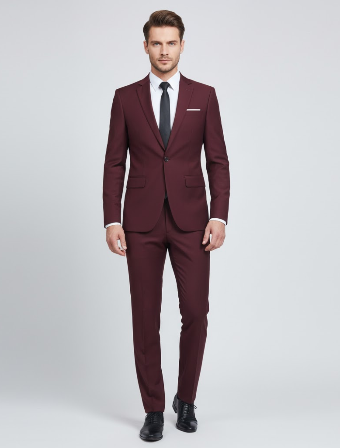Giorgio Herren Anzug | Modernes Design, Komfortabler Zweiteiler aus Hochwertigem Stoff 3