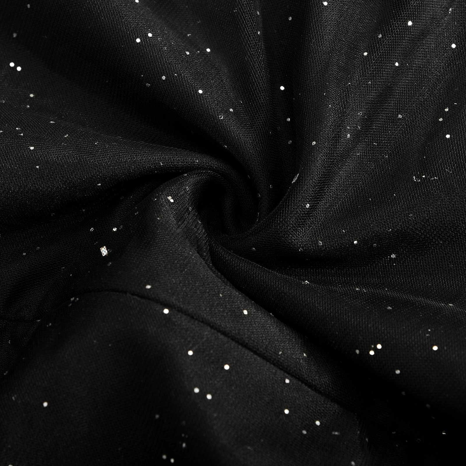 Glimma Damen Jumpsuit | Glitzer-Mesh, Weite Beine 2