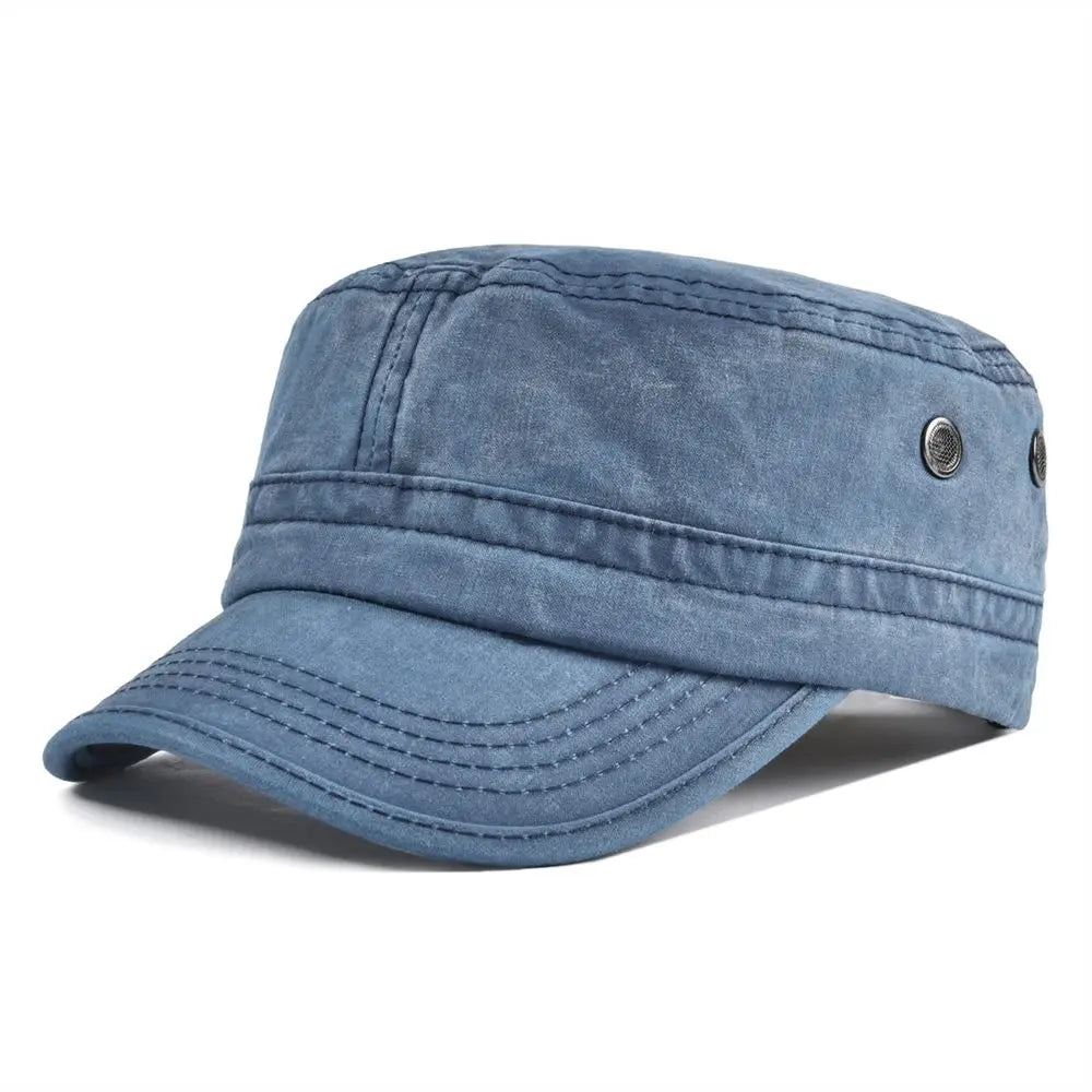 Werner Militärgrün Vintage Army Cap für Herren | Verstellbare Militärmütze Casual Outdoor - Einheitsgrösse