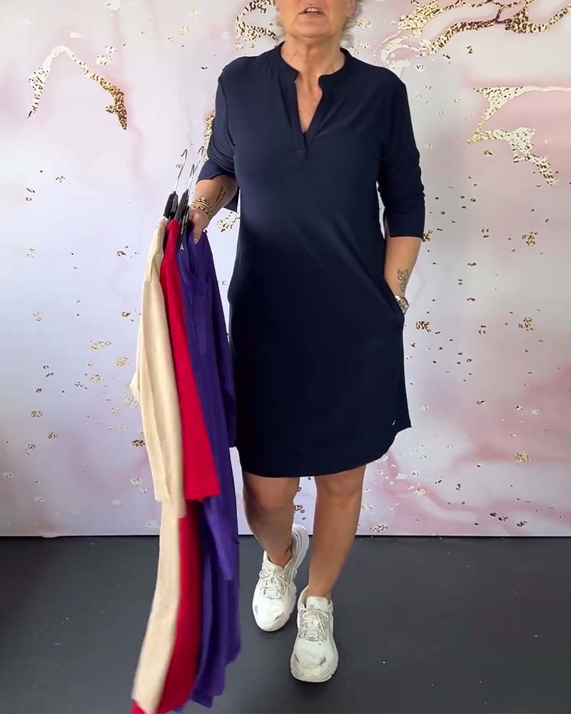 Hanneke Damen Kleid | V-Ausschnitt, Vielseitig 0