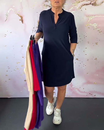 Hanneke Damen Kleid | V-Ausschnitt, Vielseitig 0