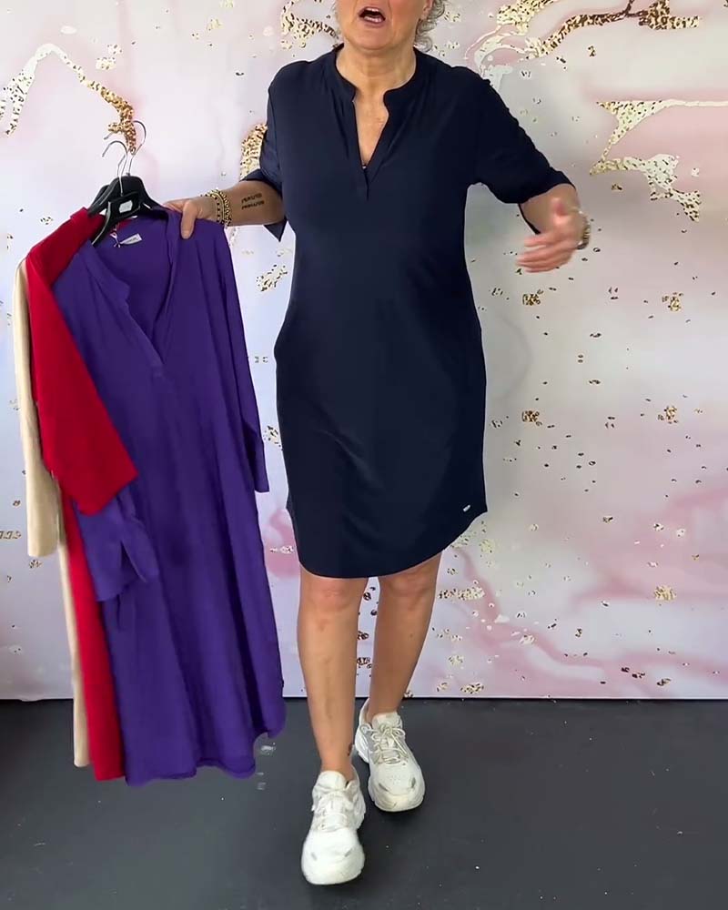 Hanneke Damen Kleid | V-Ausschnitt, Vielseitig 3