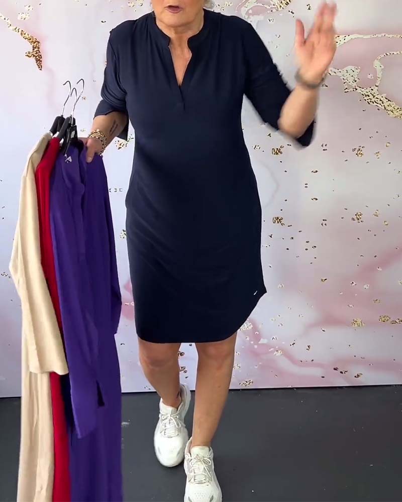 Hanneke Damen Kleid | V-Ausschnitt, Vielseitig 4