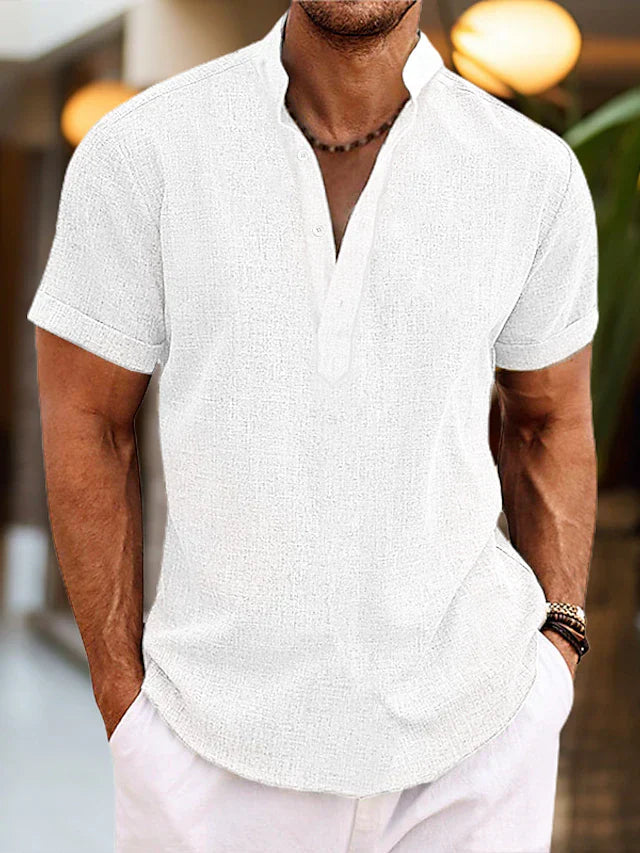 Hendrik Herren Henley Shirt | Kurzarm, Atmungsaktiv 2
