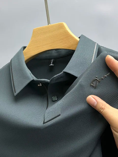 Werner Schwarz Kurzarm Piqué Poloshirt für Herren | Strukturiertes Regular Fit - M/L/XL/2XL/3XL/4XL