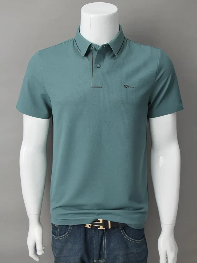 Werner Schwarz Kurzarm Piqué Poloshirt für Herren | Strukturiertes Regular Fit - M/L/XL/2XL/3XL/4XL