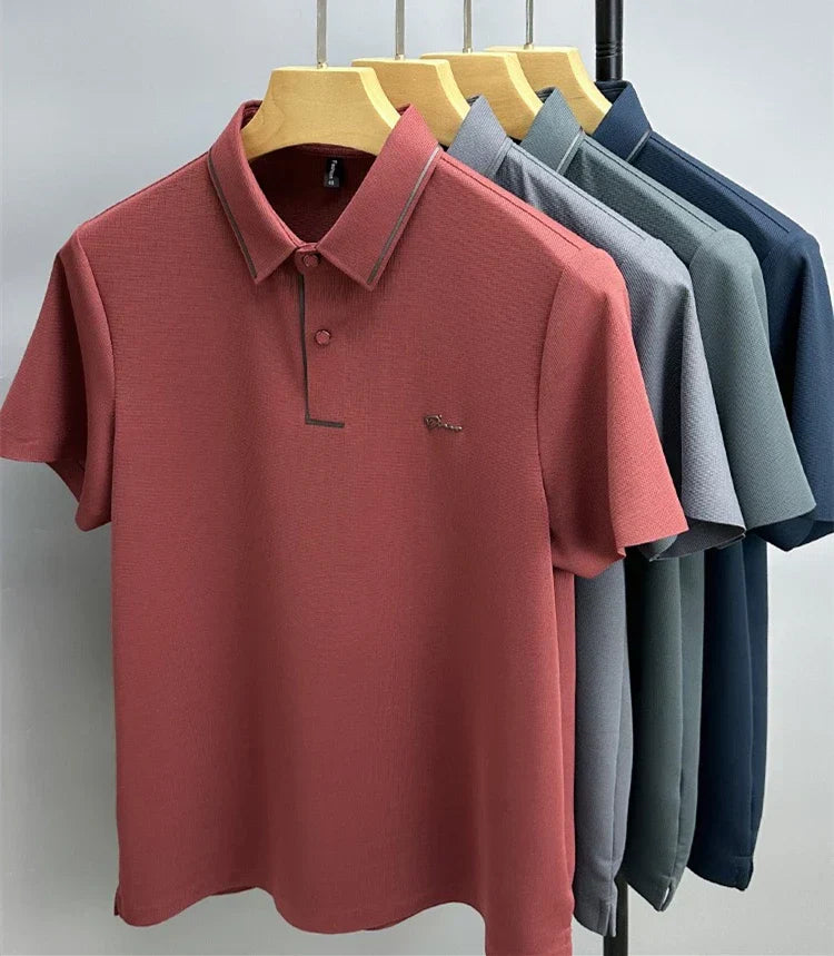 Werner Schwarz Kurzarm Piqué Poloshirt für Herren | Strukturiertes Regular Fit - M/L/XL/2XL/3XL/4XL