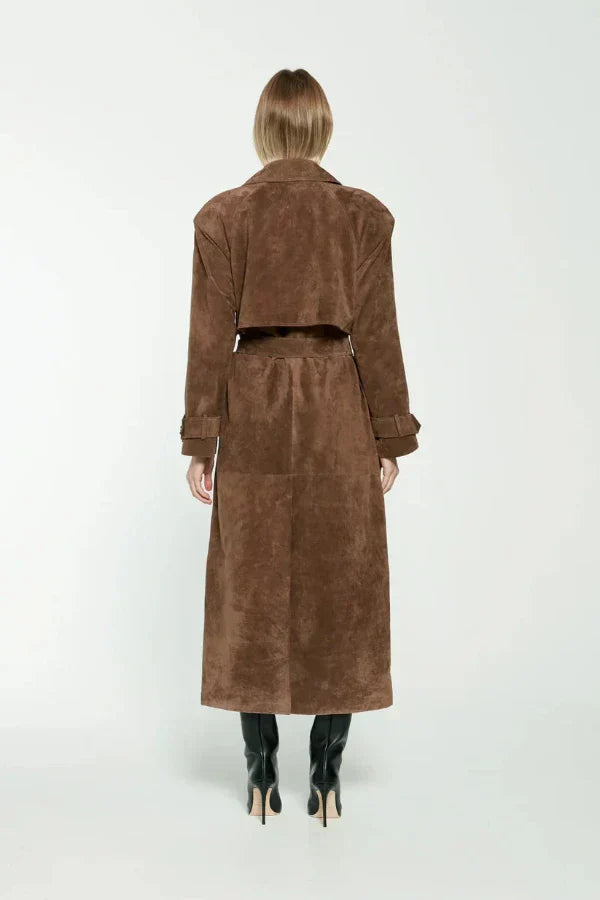 Katlyn | Leder Trenchcoat