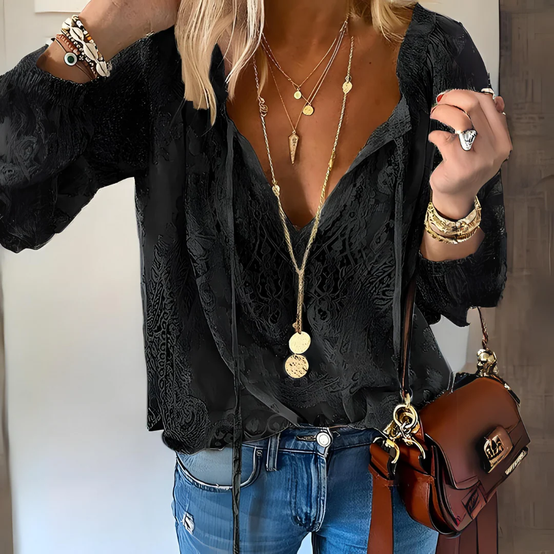 Ira Damen Boho Bluse | 100% Baumwolle, Lockerer Schnitt für Sommerlooks 2