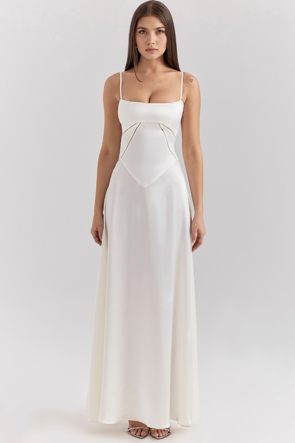 Ivy Damen Bustierkleid | Satin, Verstellbare Träger 13