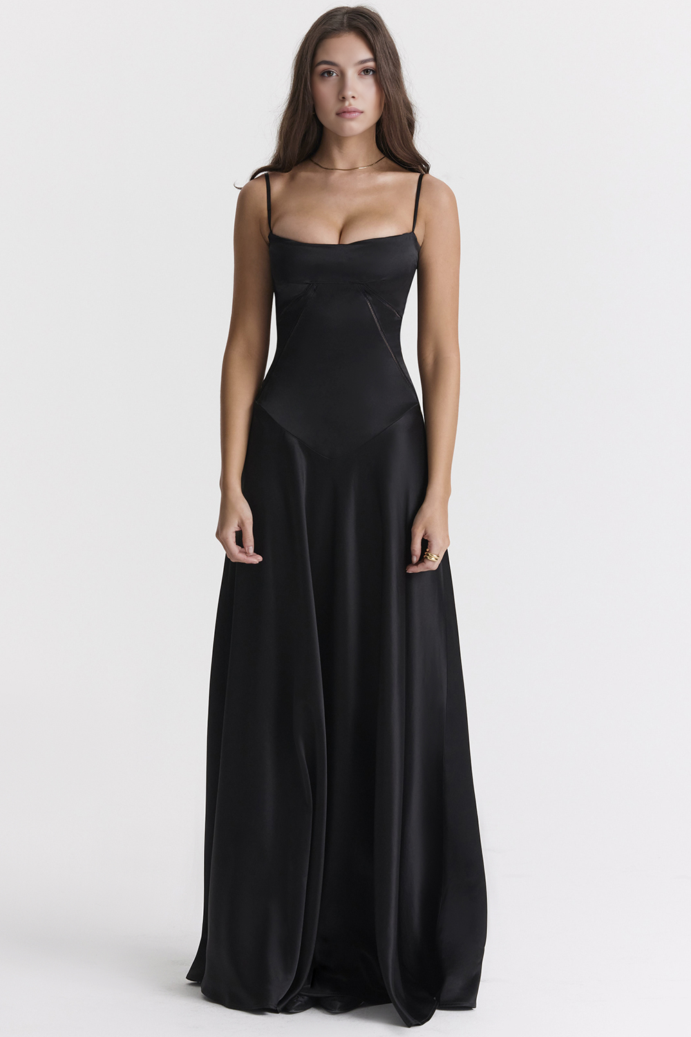 Ivy Damen Bustierkleid | Satin, Verstellbare Träger 9
