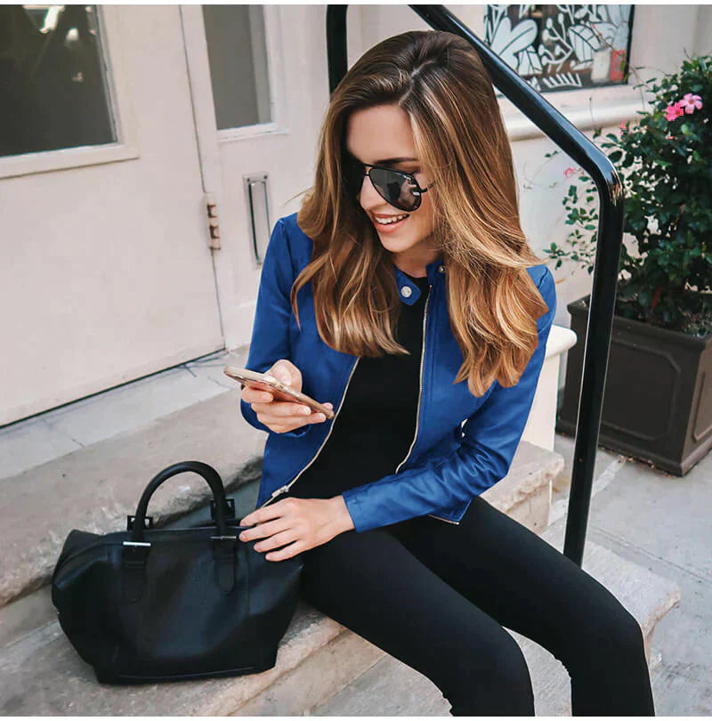 Joyce | Bequeme Lederjacke für Damen