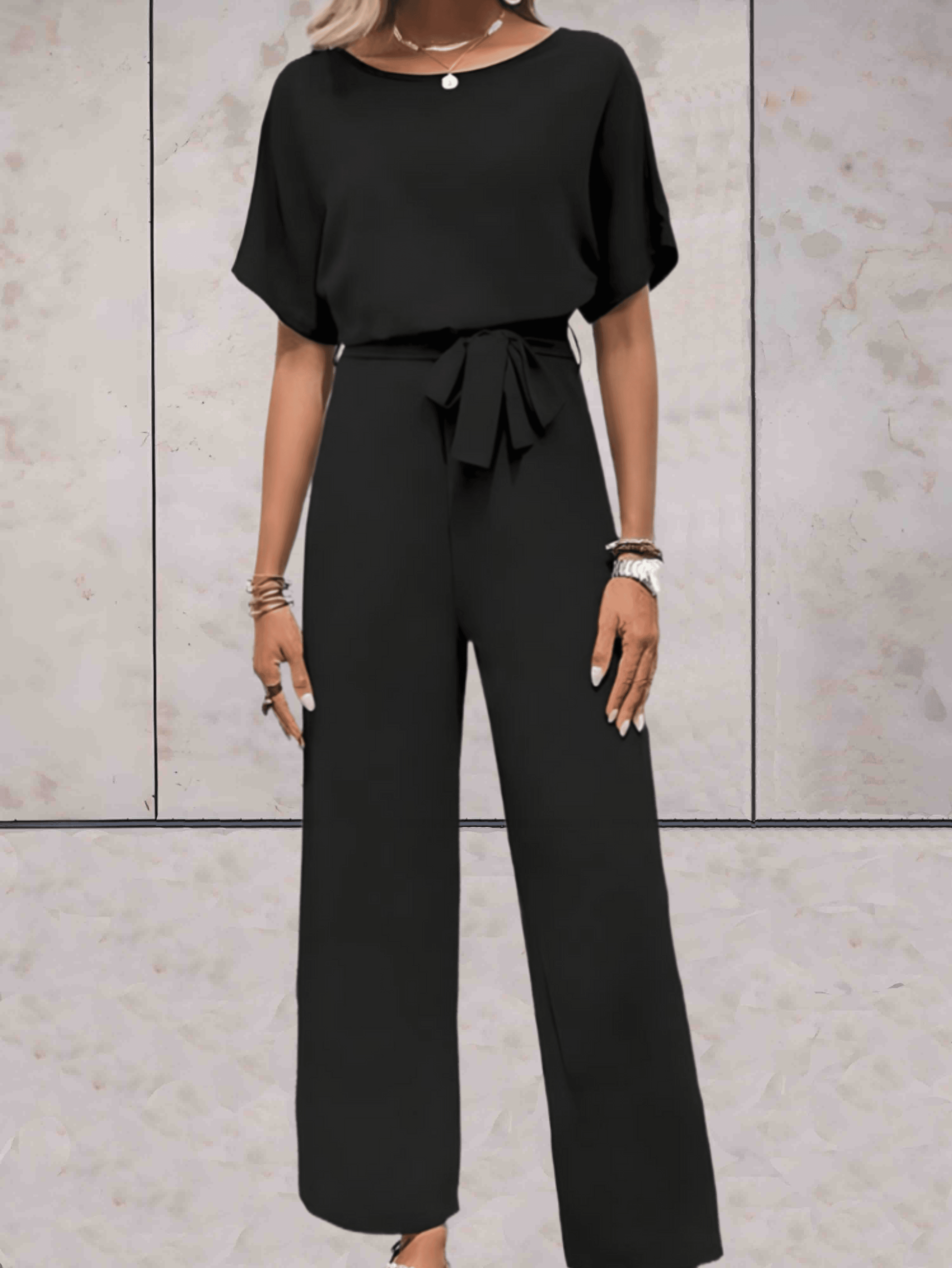 Jade Damen Jumpsuit | Weites Bein, Olivgrün, Feminine Silhouette 2