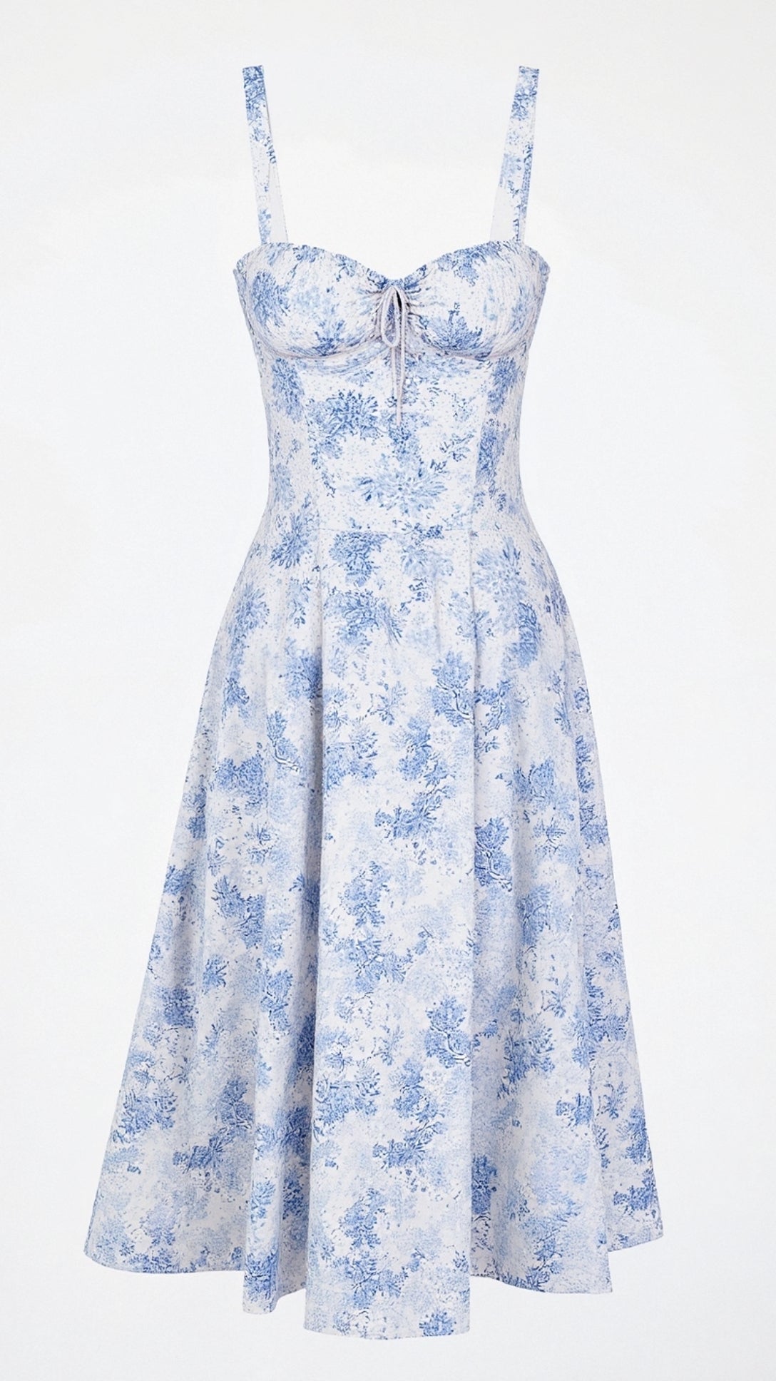 Jolie Damen Midi Kleid | Vintage Blumenmuster, Elegantes Festliches Design 2