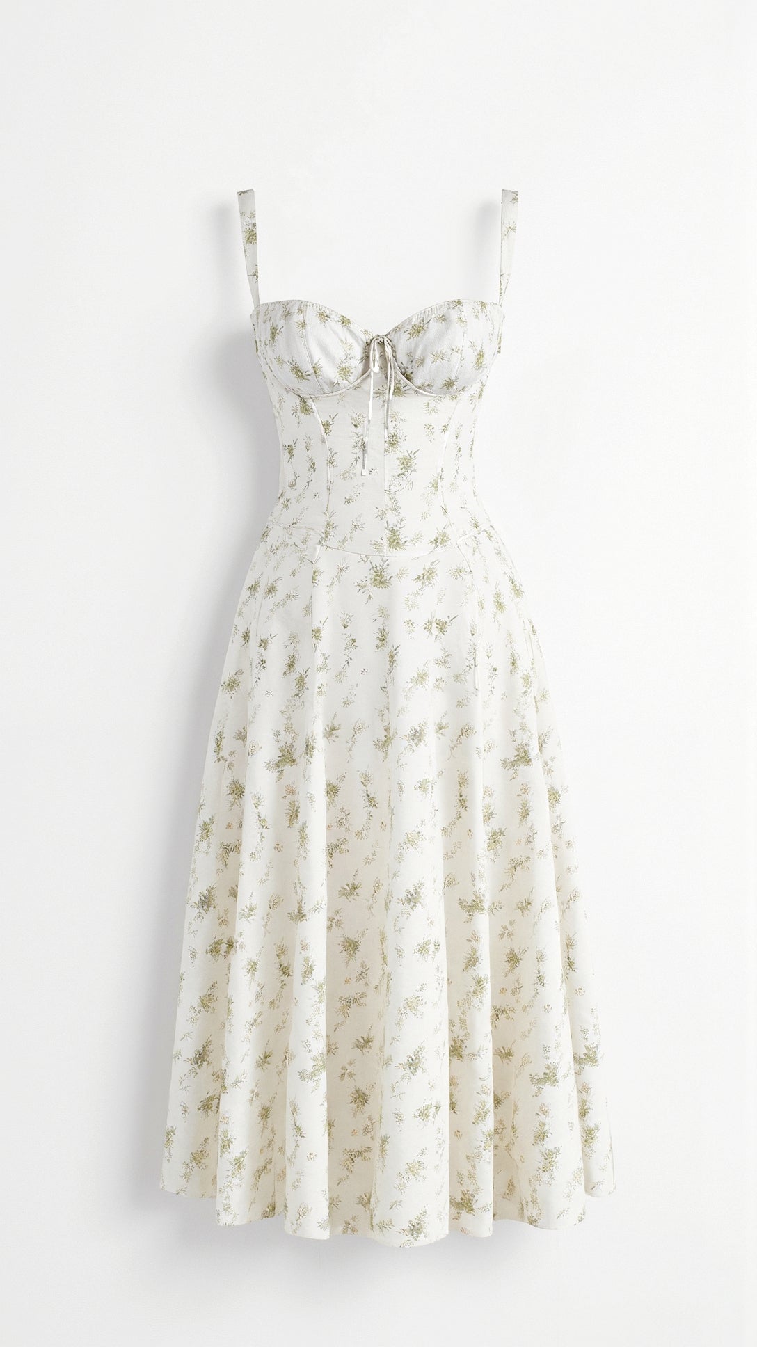 Jolie Damen Midi Kleid | Vintage Blumenmuster, Elegantes Festliches Design 8