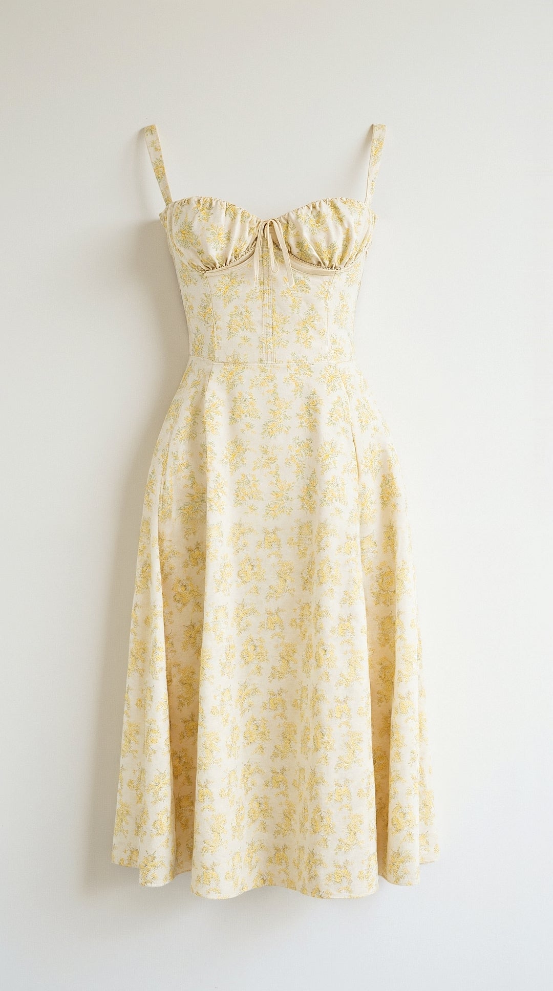 Juli Damen Midi Kleid | Romantischer Blumenprint, Elegante A-Linie 5