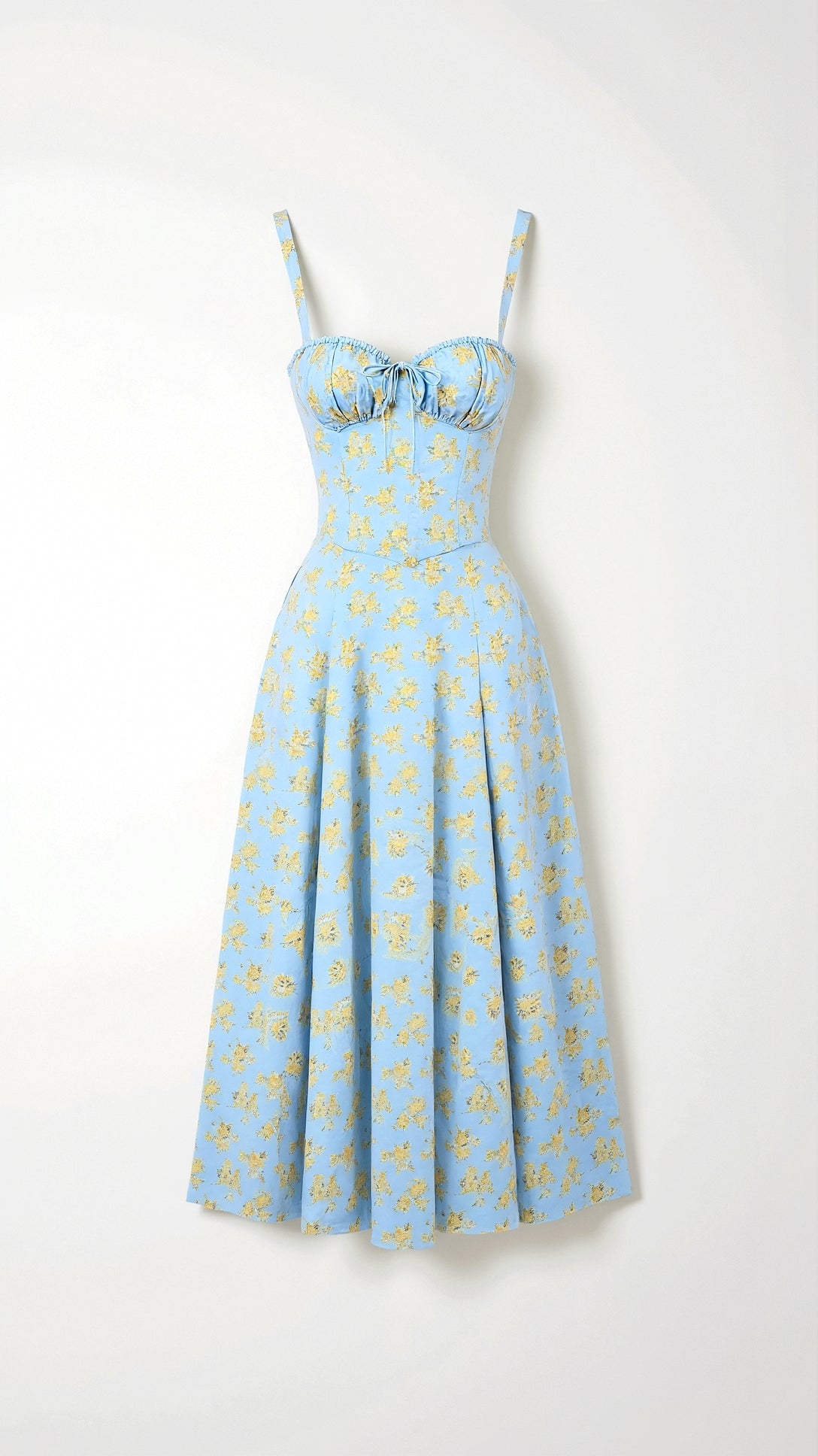 Juli Damen Midi Kleid | Romantischer Blumenprint, Elegante A-Linie 8