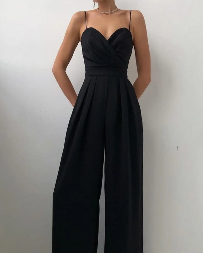 Juna Damen Jumpsuit | Weit Geschnitten, Elegantes Design aus Hochwertigem Stoff 0