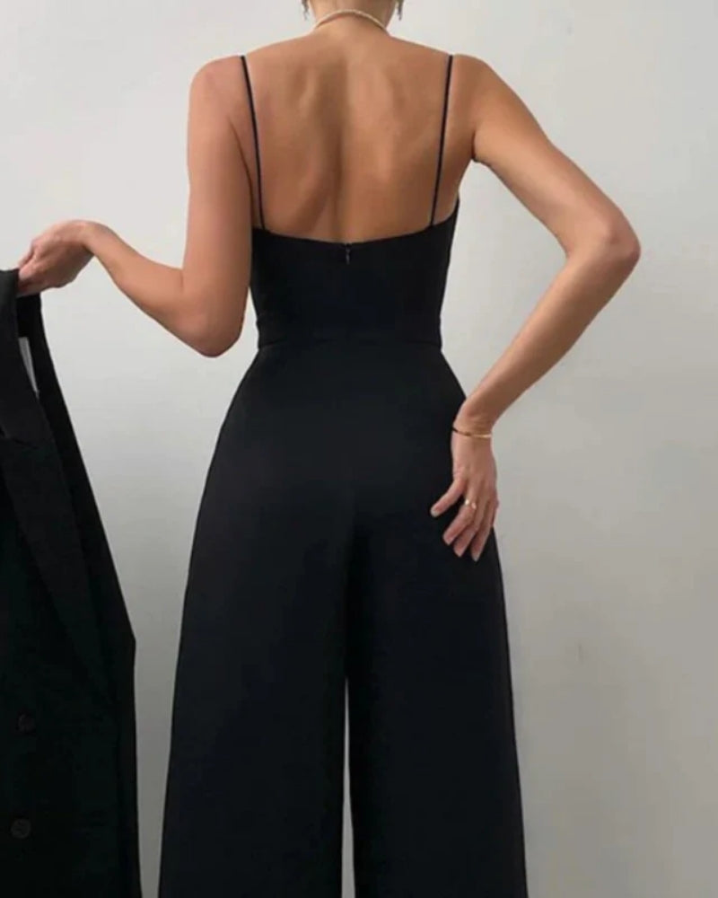 Juna Damen Jumpsuit | Weit Geschnitten, Elegantes Design aus Hochwertigem Stoff 2