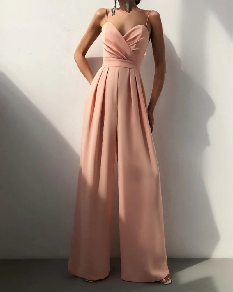 Juna Damen Jumpsuit | Weit Geschnitten, Elegantes Design aus Hochwertigem Stoff 6