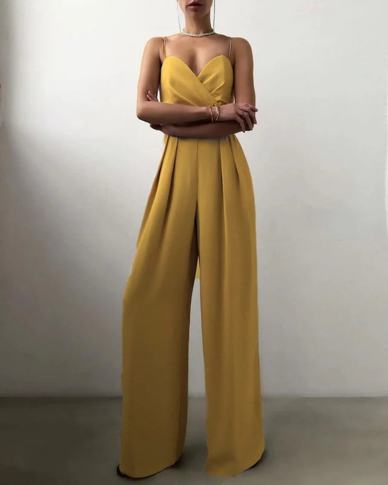 Juna Damen Jumpsuit | Weit Geschnitten, Elegantes Design aus Hochwertigem Stoff 7