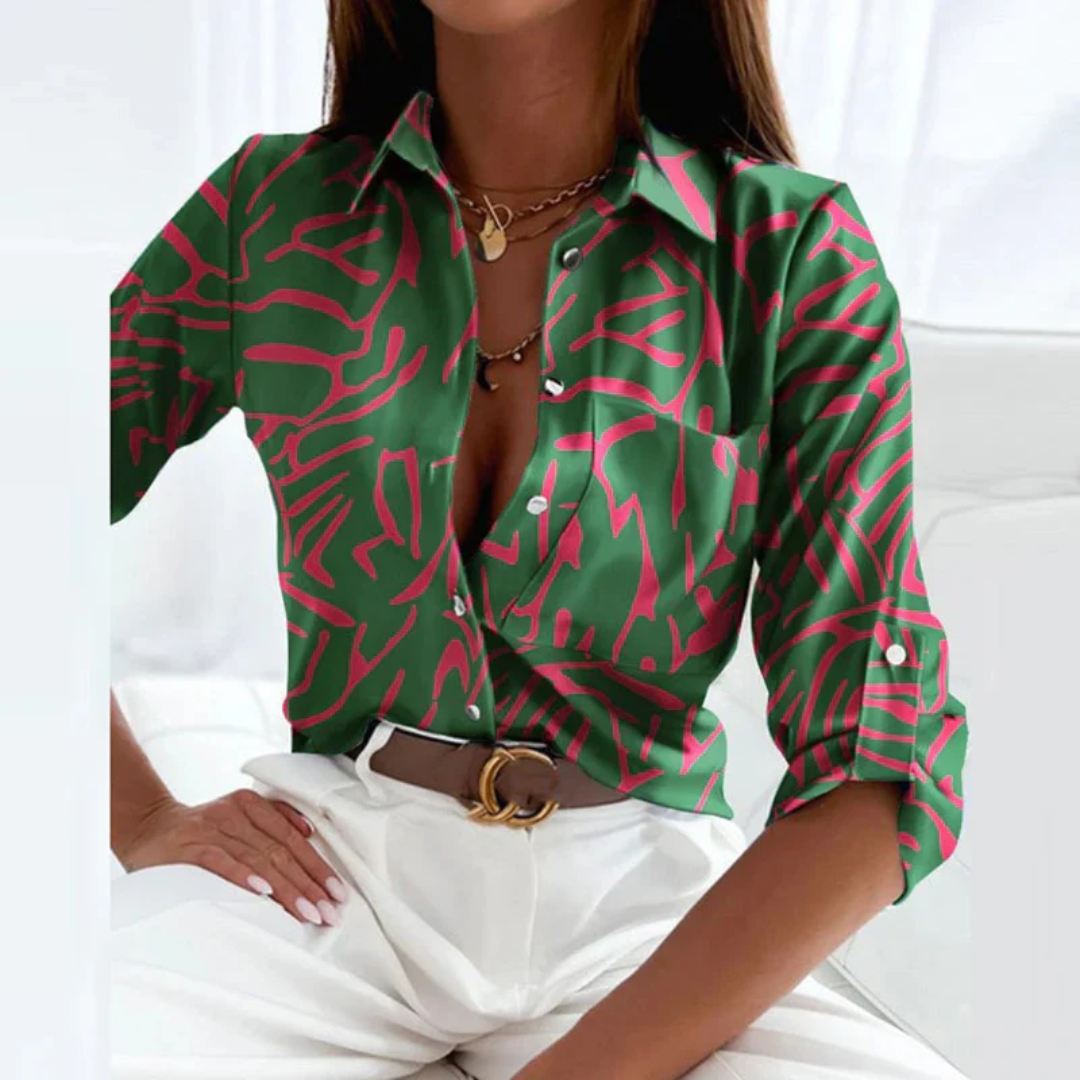 Katrin Damen Bluse | Klassischer Kragen, Langarm, Bequeme Passform 11