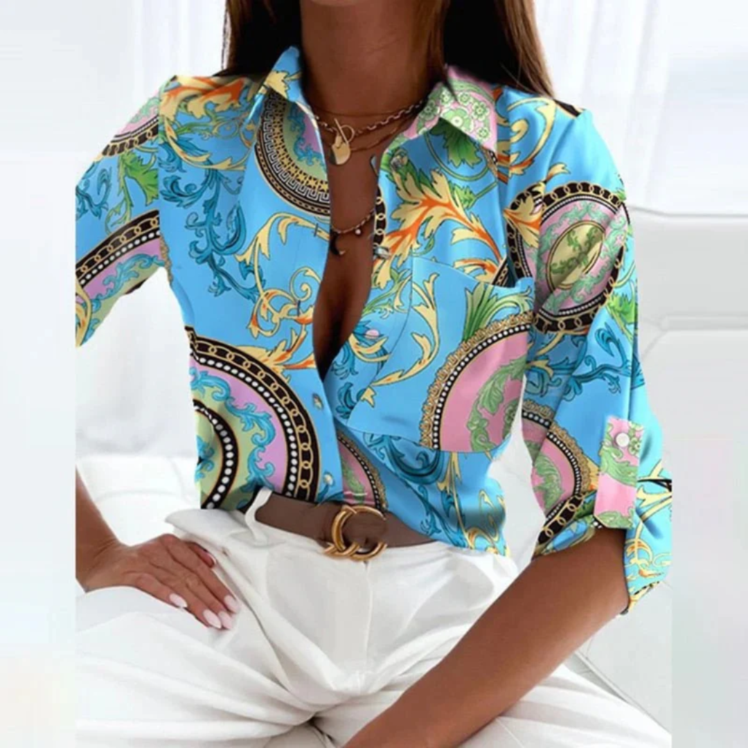 Katrin Damen Bluse | Klassischer Kragen, Langarm, Bequeme Passform 8