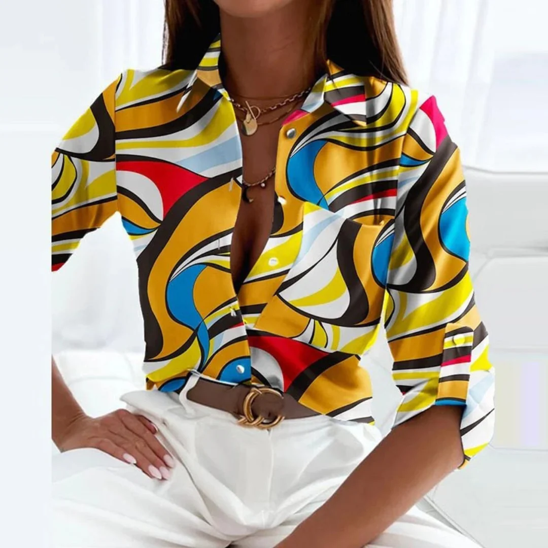 Katrin Damen Bluse | Klassischer Kragen, Langarm, Bequeme Passform 9