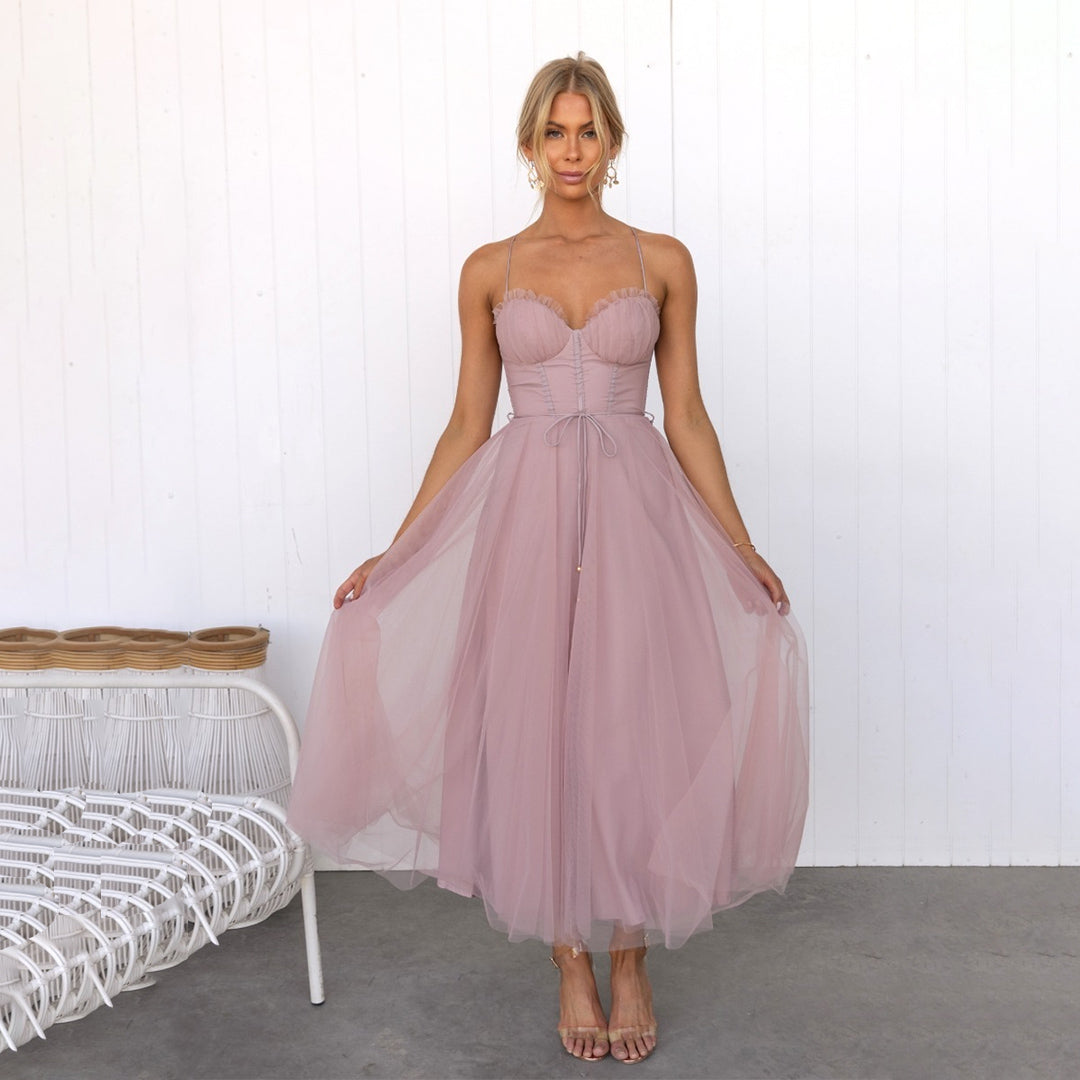 Kira Damen Midi Kleid | Strukturierte Form 2
