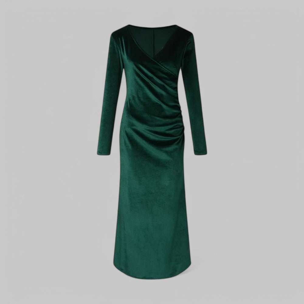 Klara Damen Abendkleid | V-Ausschnitt, Maxi-Länge 1