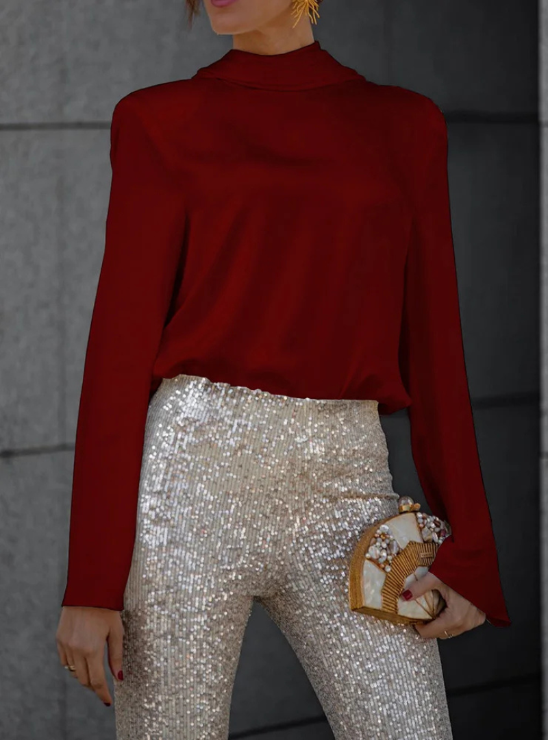 Lara Damen Langarmshirt | Elegantes Design mit Rückenausschnitt 3