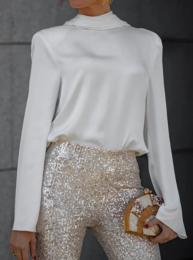 Lara Damen Langarmshirt | Elegantes Design mit Rückenausschnitt 5