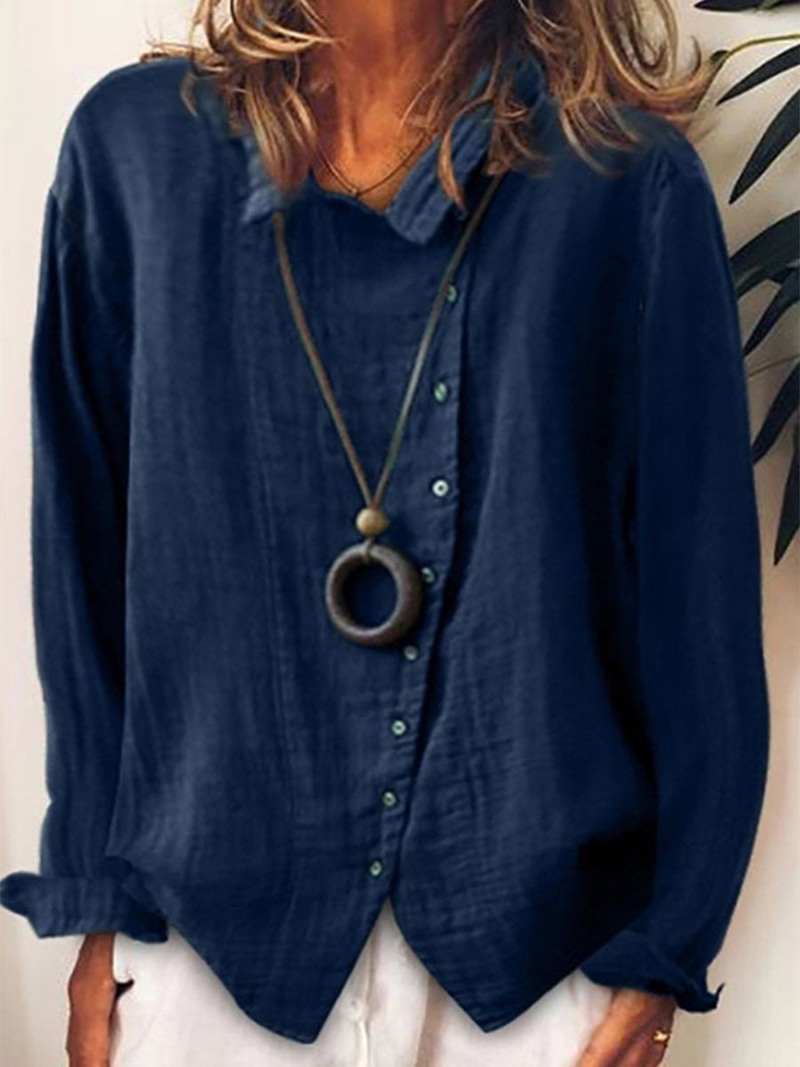 Lara Damen Longshirt | Leinenmischung, Lässig und Vielseitig 0